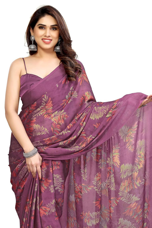 Vasthrlay Fashion Chiffon Turquoise Ethnic Wear