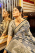 Vasthrlay Women's Organza Designer Unstitched Saree