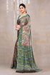 Vasthrlay Fashion Chiffon Georgette Beige Ethnic Wear