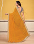 Vasthrlay Georgette Embroidery Unstitched Maroon Saree