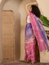 Vasthrlay Sequins Embroidery Orange Saree