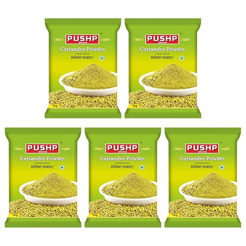 Pushp Brand Natural Coriander (Dhaniya) Powder Pouch