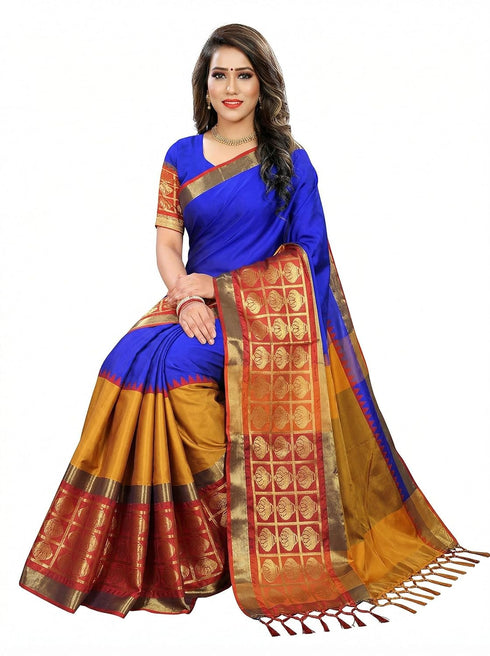 Vasthrlay Banarasi Freesize Ethnic Wear