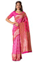 Vasthrlay Pink Silk Saree