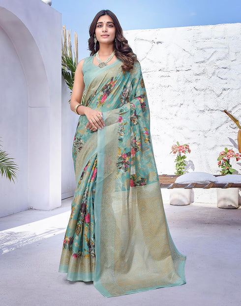 Vasthrlay Elegant Printed Blouse Ethnic Wear