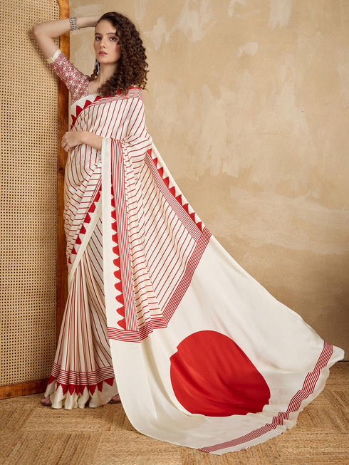 Vasthrlay Striped Printed Unstitched Rj Ethnic Wear