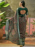 Vasthrlay Georgette Jacquard Unstitched Black Saree