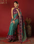 Vasthrlay Georgette Bandhani Unstitched Wine Saree