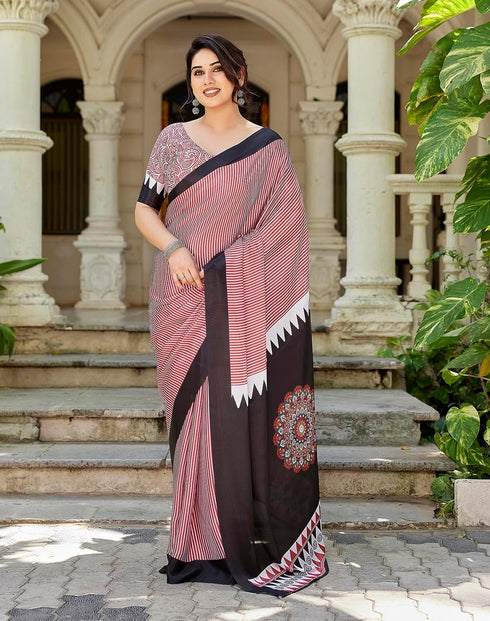 Vasthrlay Malgudi Printed Blouse Ethnic Wear