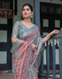 Vasthrlay Floral Printed Tassels Saree