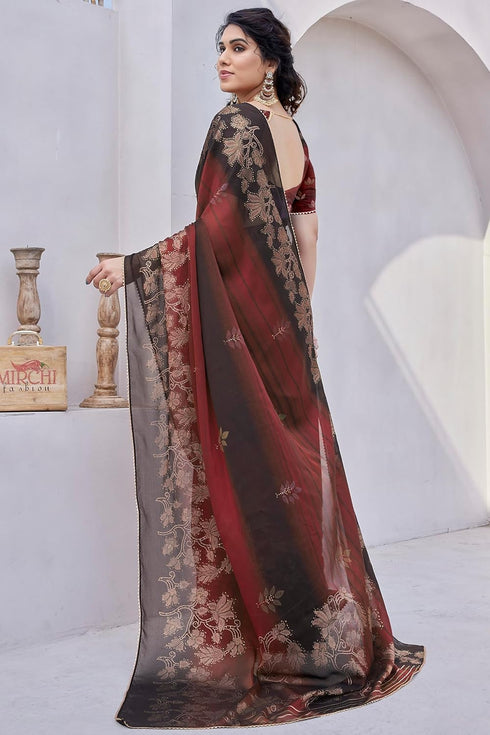 Vasthrlay Fashion Chiffon Printed Ethnic Wear