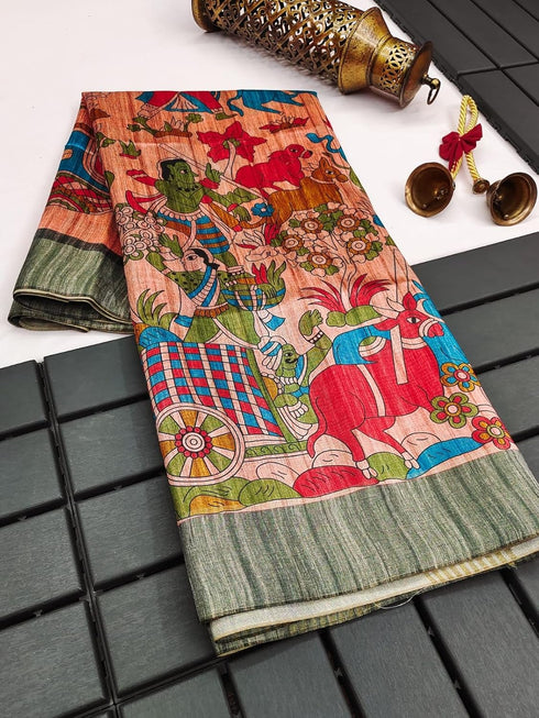 Vasthrlay Kalamkari Madhubani Print