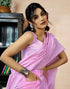 Vasthrlay Printed Chanderi Unstitched Teal Saree