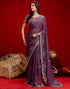 Vasthrlay Georgette Embroidery Unstitched Maroon Saree