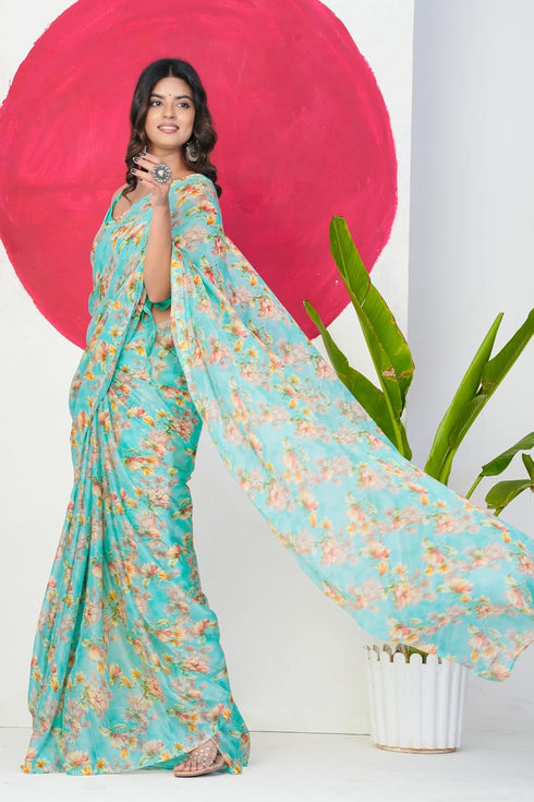 Vasthrlay Fashion Chiffon Georgette Dusty Ethnic Wear