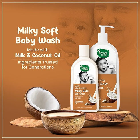 Mother Sparsh Daily Moisturizing Milky Soft Baby Wash