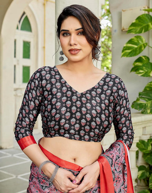 Vasthrlay Malgudi Printed Blouse Ethnic Wear