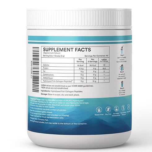 Inlife Hydrolyzed Fish Collagen Peptides Powder