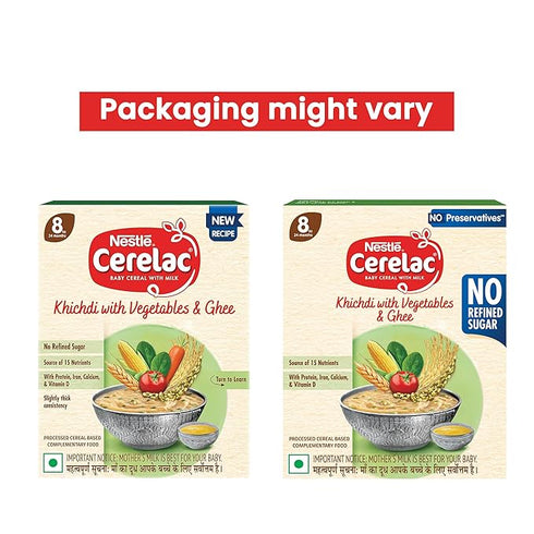 CERELAC Baby Food Cereal | Khichdi with Vegetables & Ghee