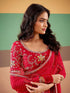 Vasthrlay Chiffon Maroon Saree