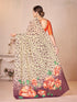 Vasthrlay Green Georgette Unstitched Saree