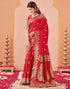 Vasthrlay Kanjivaram Jacquard Unstitched Mustard Saree