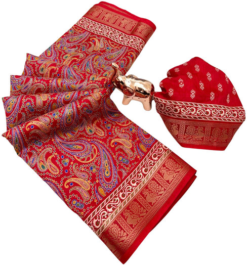 Vasthrlay Kalamkari Saree Print