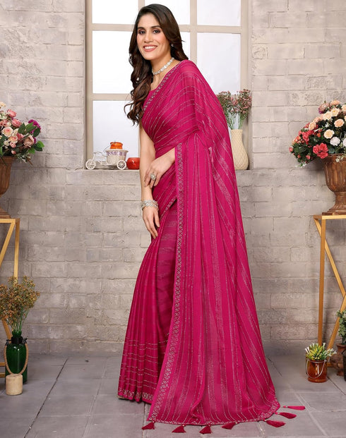 Vasthrlay Chiffon Material Az Ys Swarna Ethnic Wear