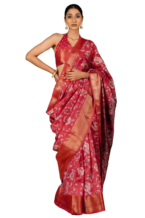 Vasthrlay Fashion Paisley Printed Grey Ethnic Wear
