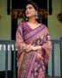 Vasthrlay Womens Printed Unstitched Light Green Saree