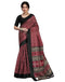 Vasthrlay Bandhani Printed Unstitched Black Saree