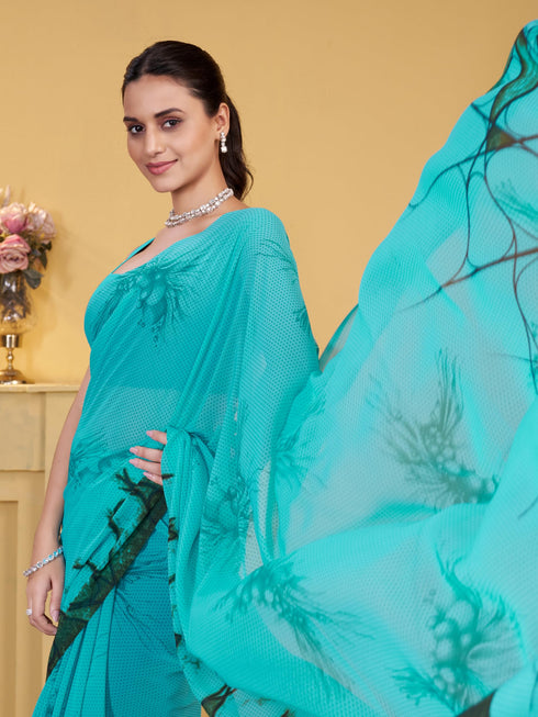 Vasthrlay Georgette Printed Saree