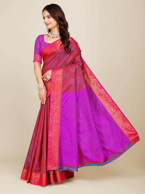 Vasthrlay Multicoloured Banarasi Ethnic Wear
