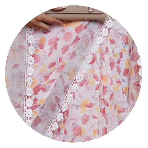Vasthrlay Fashion Chevron Printed Ethnic Wear
