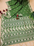 Vasthrlay Tussar Kalamkari Geometric Design Thread