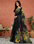 Vasthrlay Womens Printed Unstitched White Saree