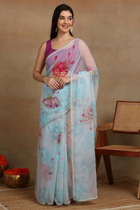 Vasthrlay Fashion Georgette Printed Ethnic Wear