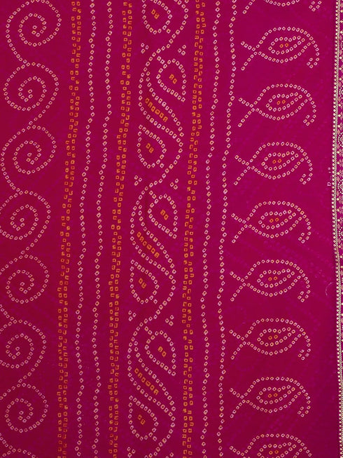 Vasthrlay Bandhani Unstitched 3728s2630n Deep Magenta1