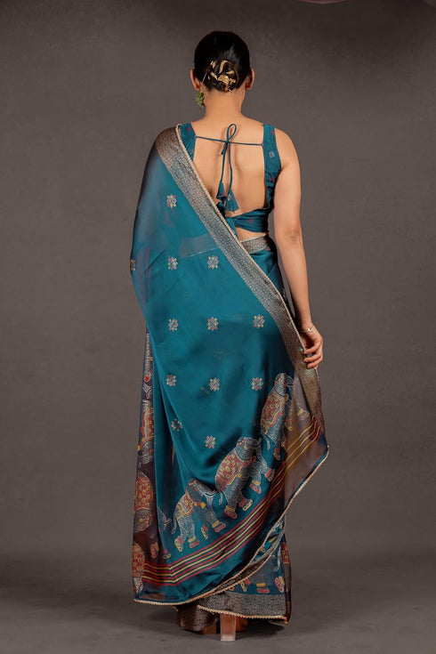 Vasthrlay Fashion Chiffon Printed Ethnic Wear
