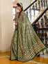Vasthrlay Womens Printed Unstitched Red Saree
