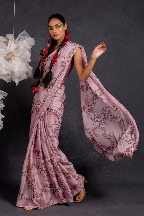 Vasthrlay Fashion Georgette Dark Multicolor Ethnic Wear