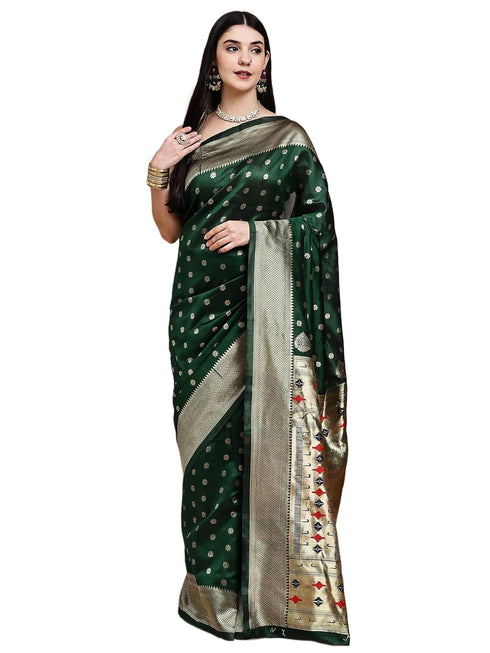 Vasthrlay Kanjeevaram Silk Paithani Rani Free Ethnic Wear