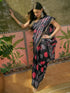 Vasthrlay Womens Printed Unstitched Beige Saree