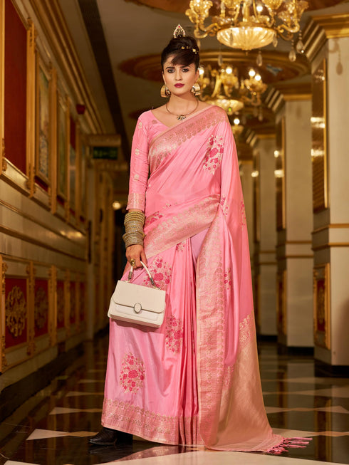 Vasthrlay Banarasi Unstitched Saree