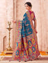 Vasthrlay Womens Weaving Unstitched Dark Green Saree