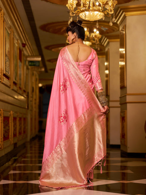 Vasthrlay Banarasi Unstitched Saree