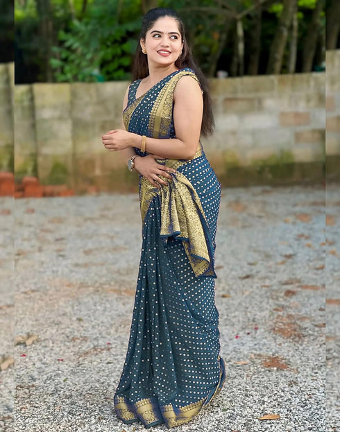 Vasthrlay Wedding Mehndi Saree