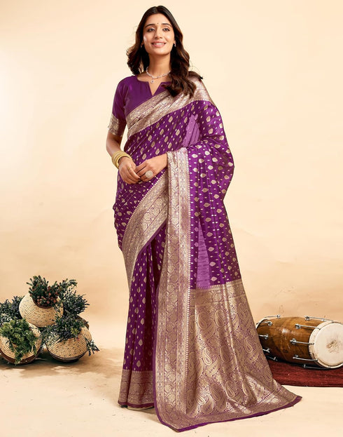 Vasthrlay Kanjivaram Banarasi Wedding Light Green Saree
