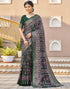 Vasthrlay Printed Traditional Patola Inspired Navyblue