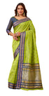 Vasthrlay Orange Jacquard Unstitched Saree